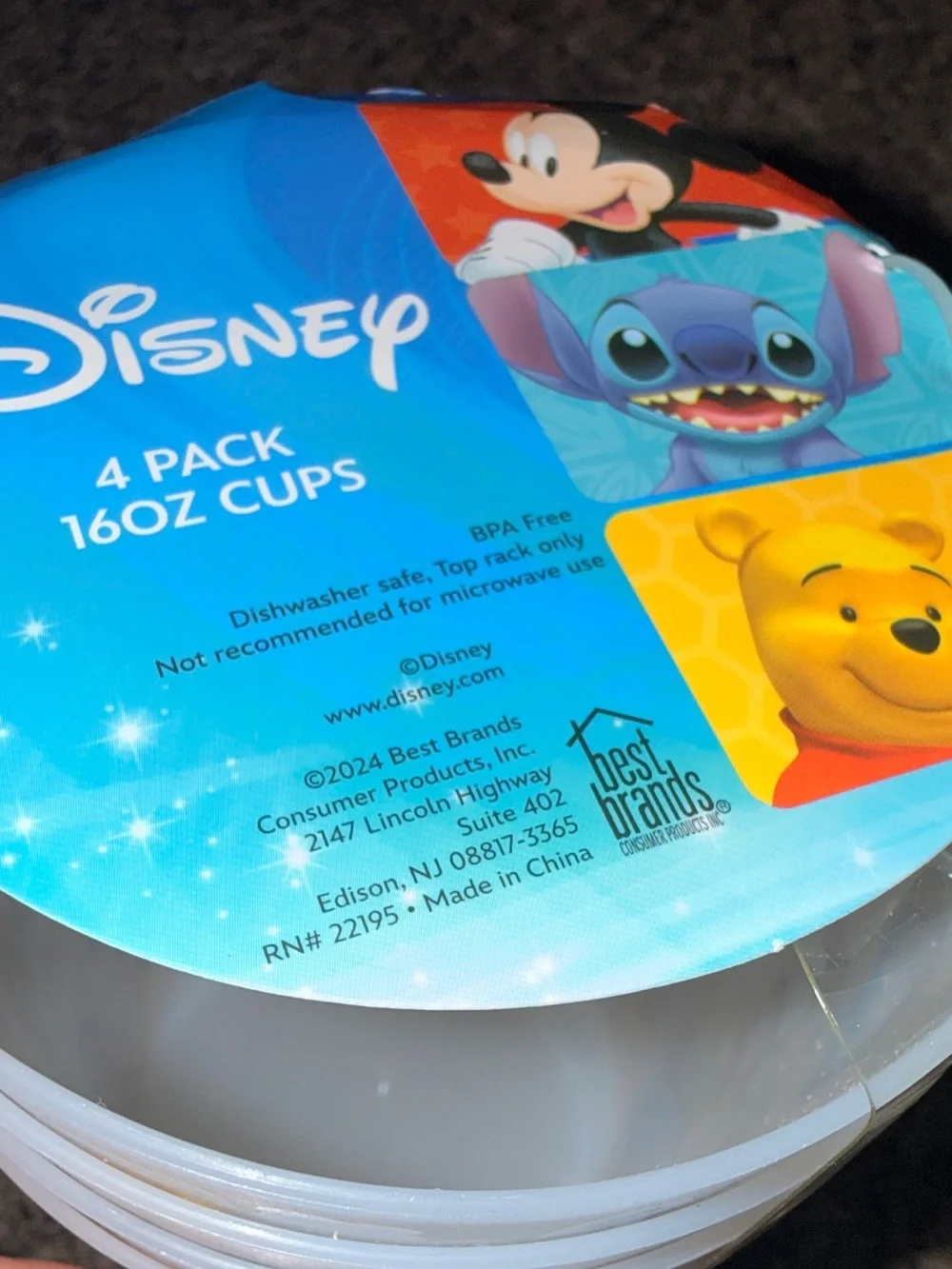 Disney Kids Character Cups Set - 100 years  (Set of 4)